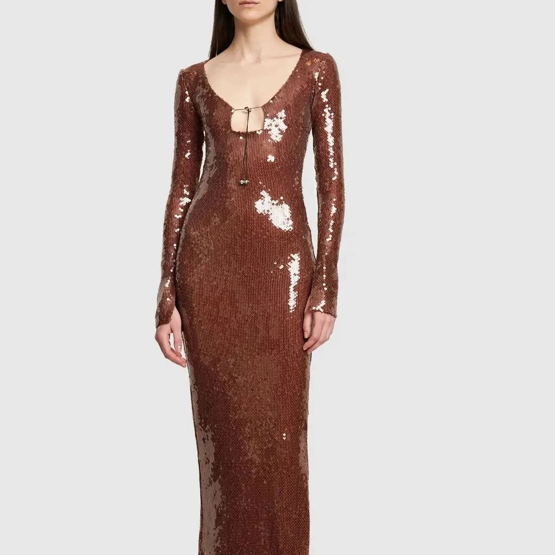 Gloria maxi sequin dress