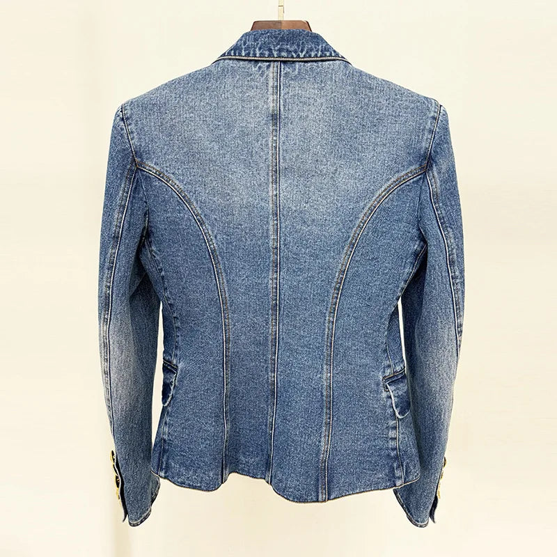 Ala Embellished Denim Two Piece Set | MONARCA STUDIO