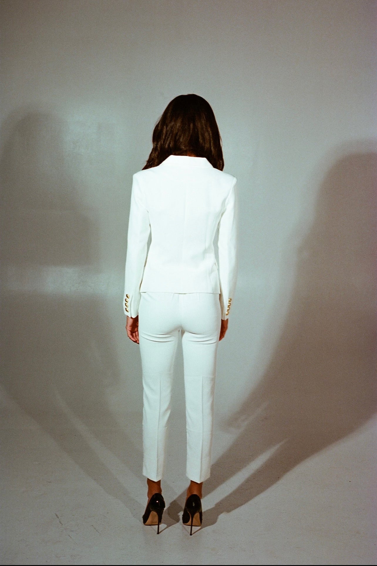 women's white suit