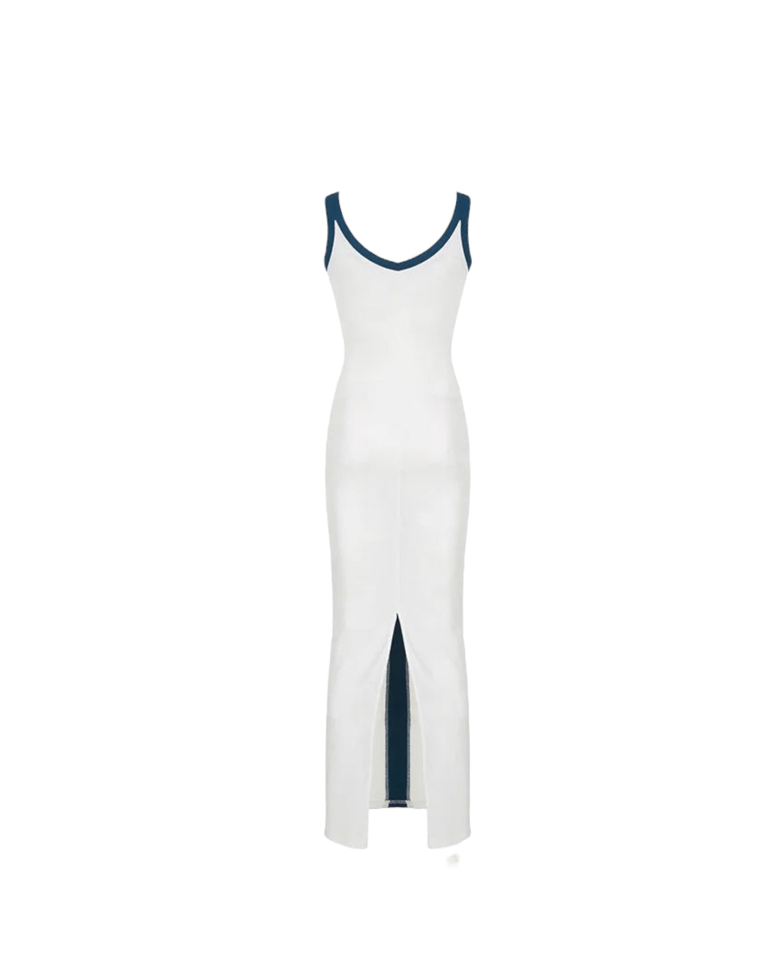 white sleeveless maxi dress